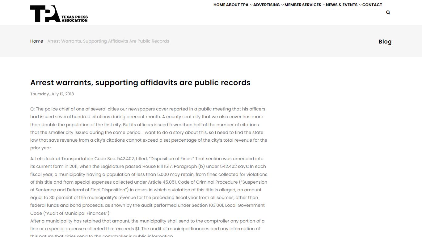 Arrest warrants, supporting affidavits are public records